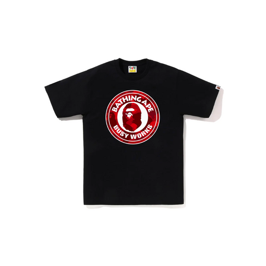 BAPE Colour Camo Busy Works Tee (SS22) Black Double Red