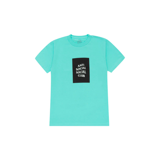 Anti Social Social Club Box Logo Tee 'Tiffany'