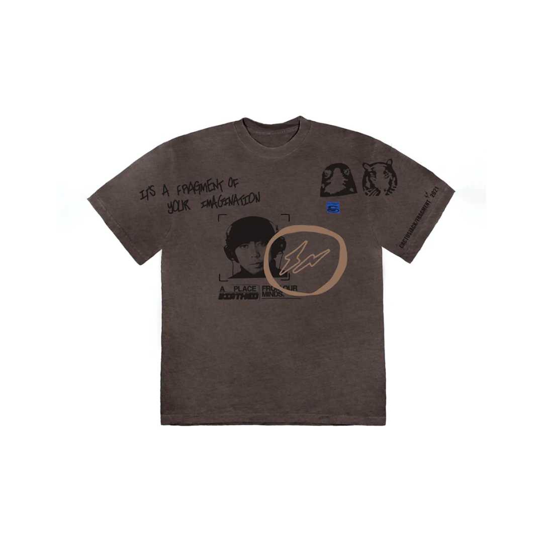 Travis Scott Cactus Jack For Fragment Hiroshi Tee 'Brown Pepper'