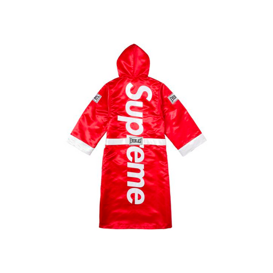 Supreme Everlast Satin Hooded Boxing Robe 'Red'