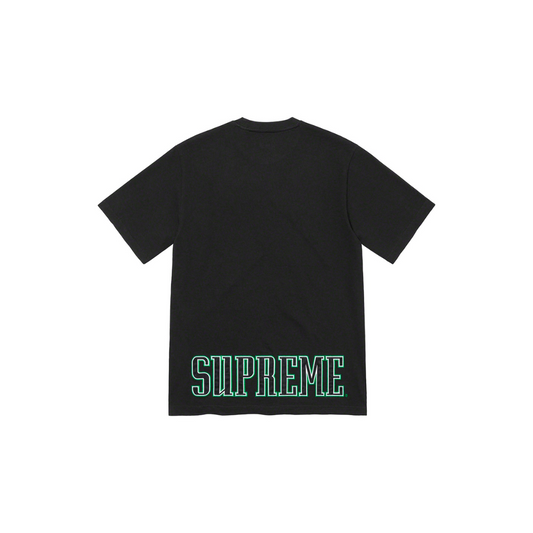 Supreme Contrast Appliqué Short-Sleeve Top ‘Black’