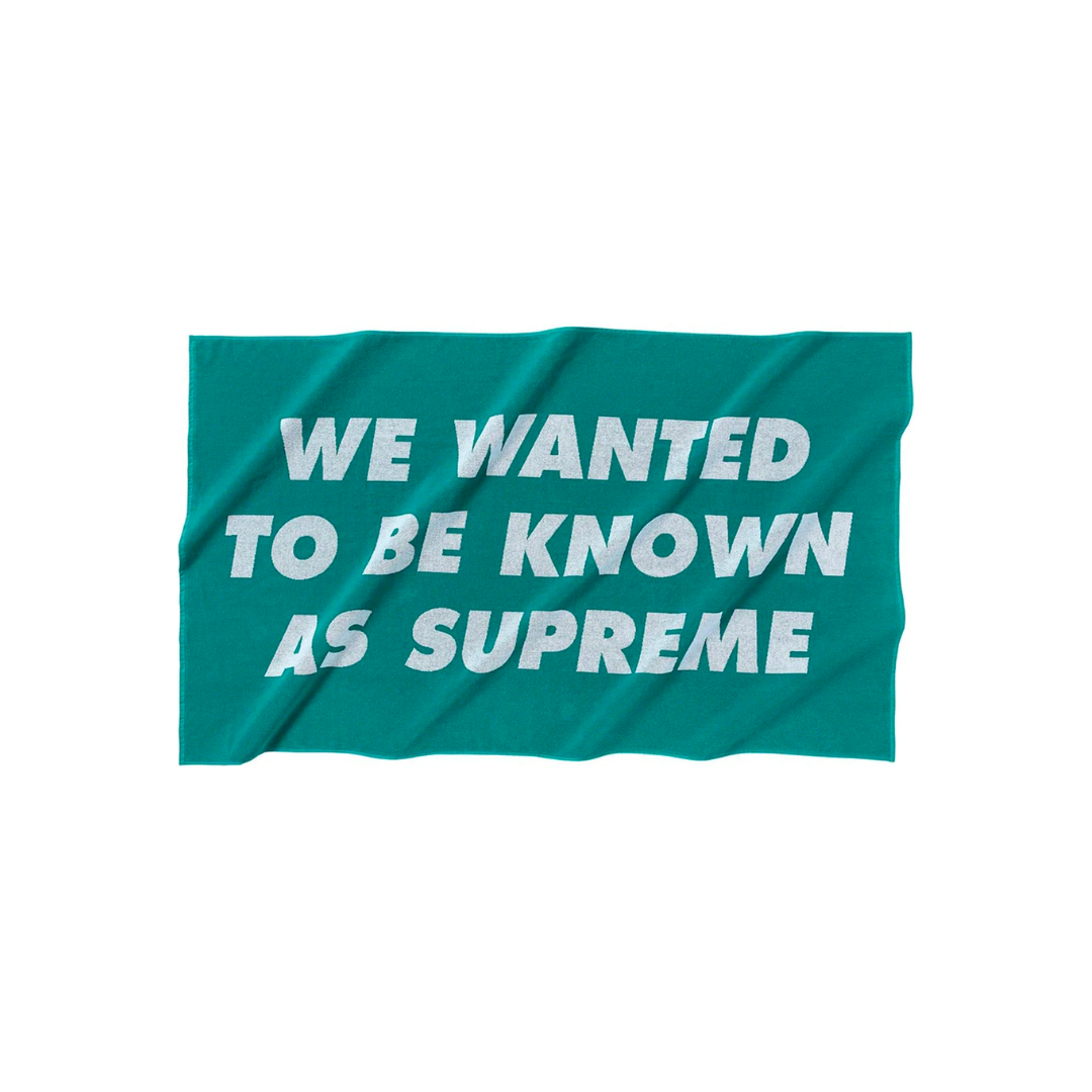 Supreme Known As Towel 'Aqua Green'