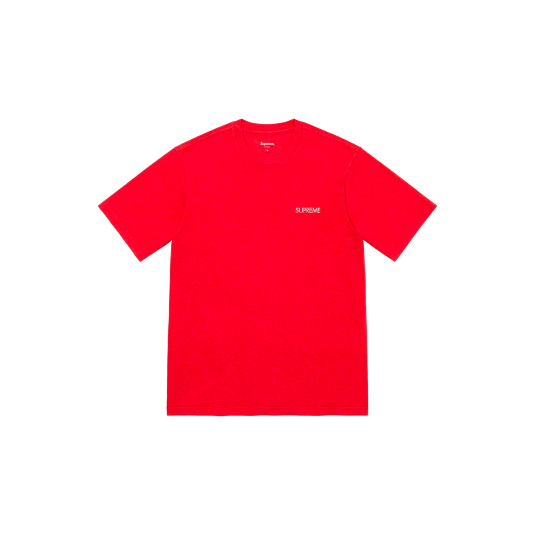 Supreme Washed Capital Short-Sleeve Top 'Red'