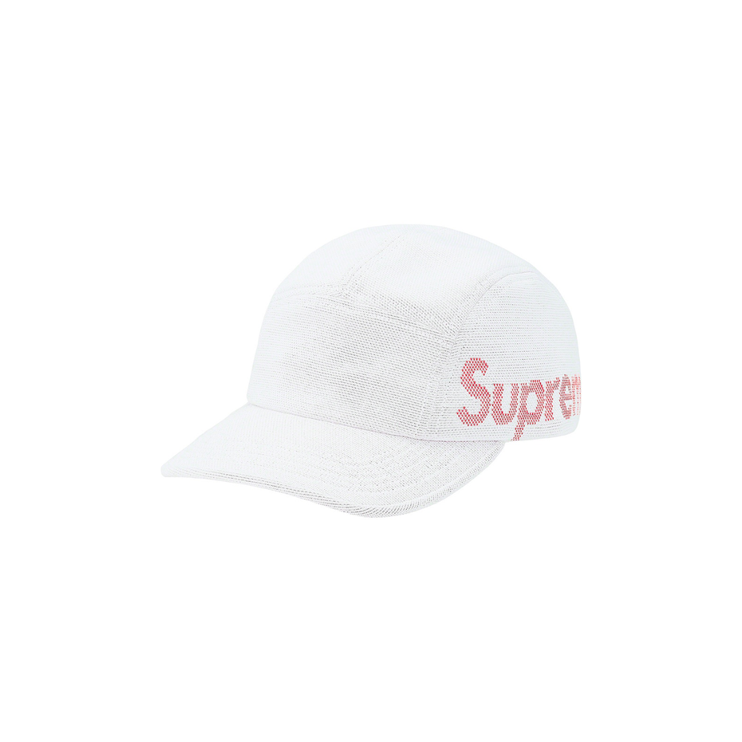 Supreme Jacquard Pique Camp Cap 'White Pink'