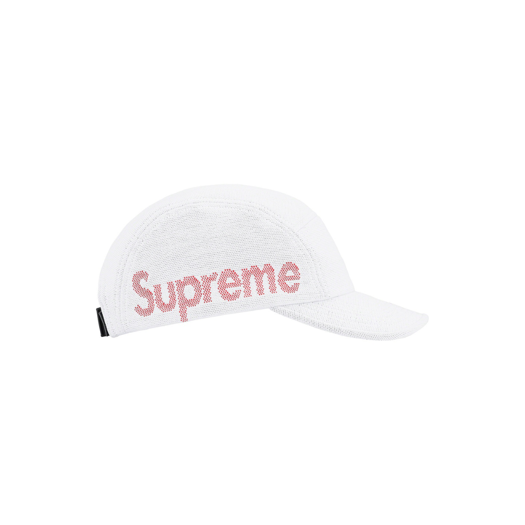 Supreme Jacquard Pique Camp Cap 'White Pink'