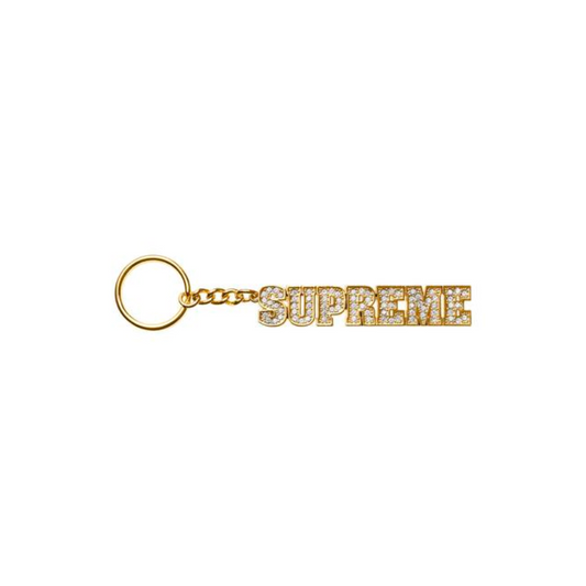 Supreme Block Logo Keychain 'Gold'