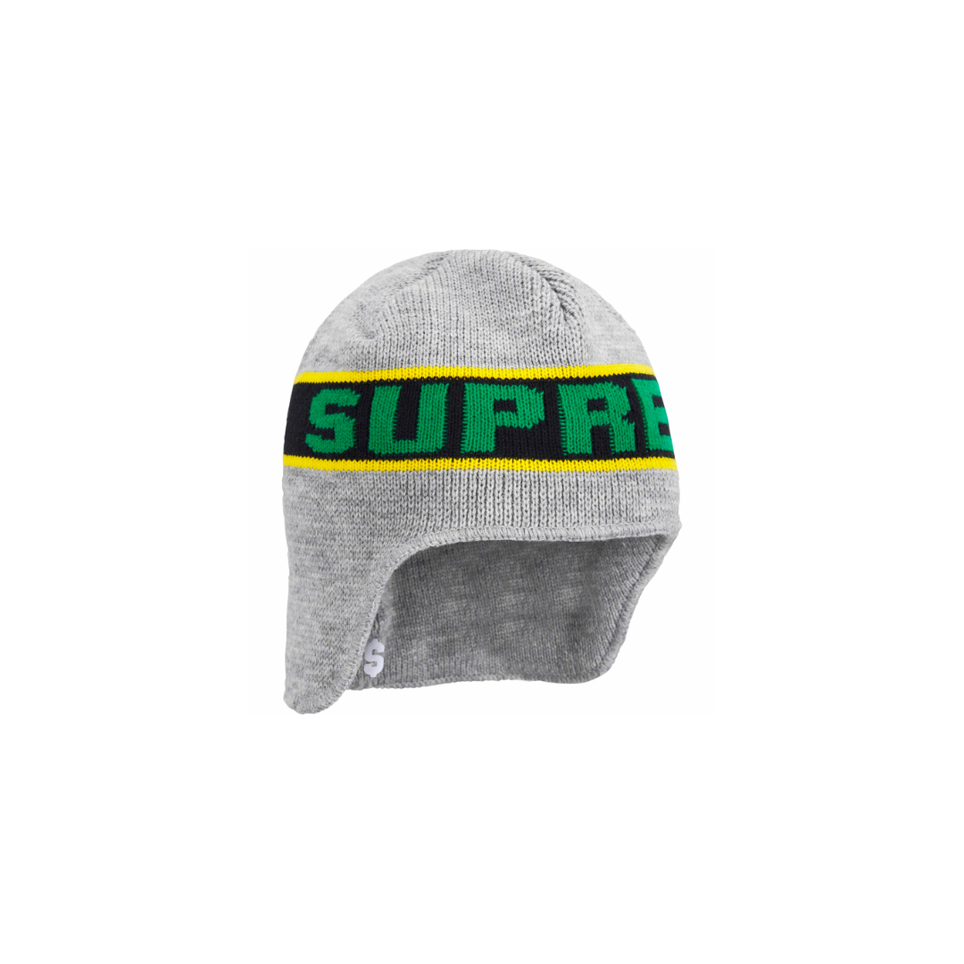 Supreme Earflap Beanie 'Heather Grey'