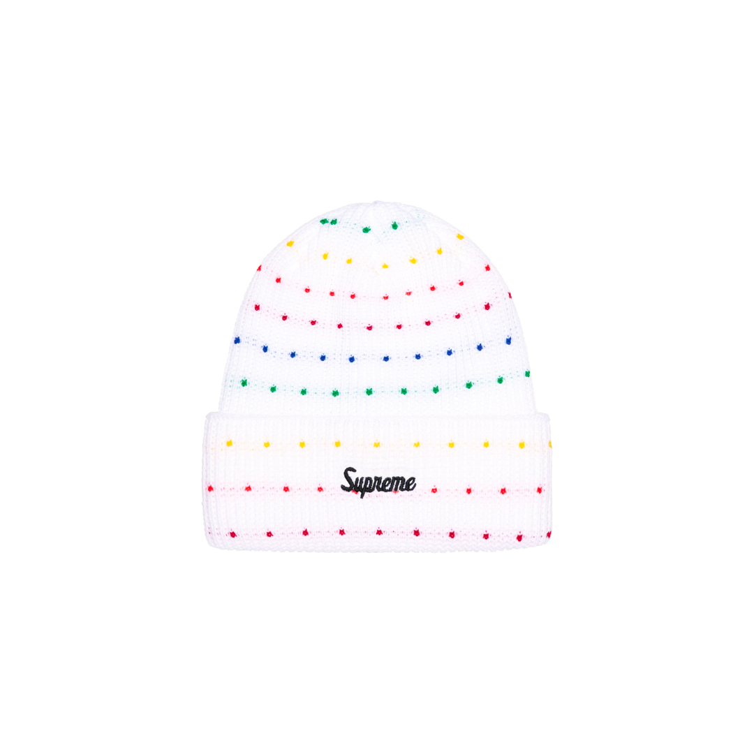 Supreme Loose Gauge Beanie 'White Multi'