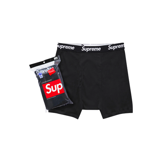 Supreme x Hanes Boxer Briefs (4 Pack) 'Black'